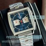 Replica Tag Heuer Monaco Chronograph Blue Dial Steel Watches 39mm